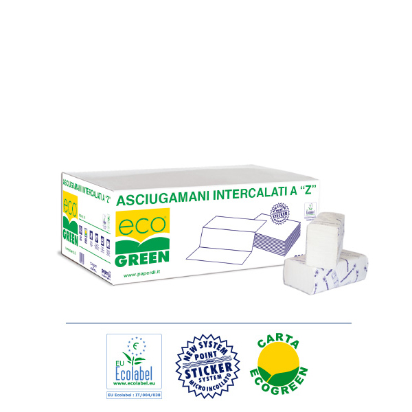 Brisače Z zložene Ecogreen Ecolabel