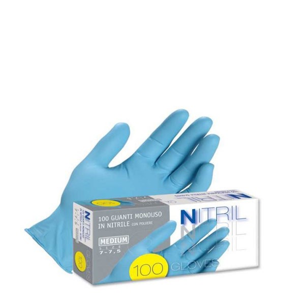 Rokavice za enkratno uporabo nitrilne brez smukca