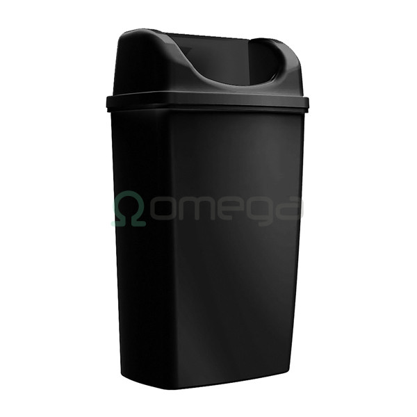 Koš OMEGA Prestige stenski 50 L črn