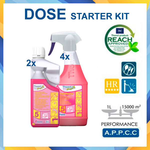 Ultrakoncentrirano čistilo Thomil Magic DOSE N5 za sanitarije STARTER